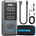 thumbnail image 1 of AVAPOW Portable Tire Inflator, 8000mAh Air Compressor with Digital Tire Pressure Gauge for Car, Motorcycle & Bicycle, 1 of 9