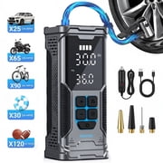 AVAPOW 180PSI Cordless Tire Inflator, Portable Air Pump for Car Tires with Auto Shutoff, Digital Pressure Gauge & LED Light, Fast Inflation for Car/Truck/Bike/Motorcycle/Ball