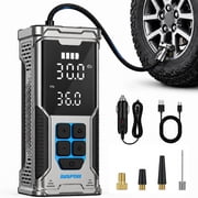 AVAPOW 180PSI Cordless Tire Inflator, Portable Air Pump for Car Tires with Auto Shutoff, Digital Pressure Gauge & LED Light, Fast Inflation for Car/Truck/Bike/Motorcycle/Ball