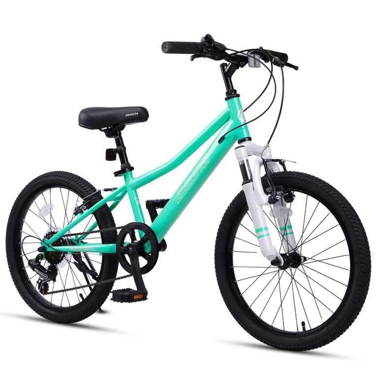 AVASTA, Kids Mountain Bike, 20'', Green, with Suspension Fork