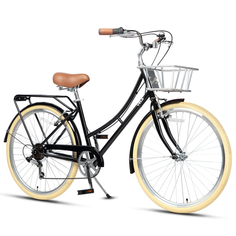 AVASTA 26 Inch Hybrid Bike, Lightweight Step-Through Hi-Ten Steel