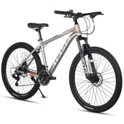 AVASTA AV300 27.5 inch Mountain Bike with 21-Speed Aluminum Frame, Dual Disc Brake, Comfortable Saddle,Gray