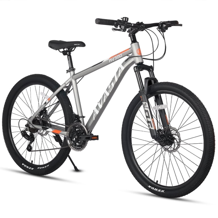 AVASTA AV300 Mountain Bike, 27.5 Inch, 21-Speed, Aluminum Frame