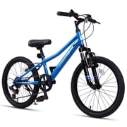 AVASTA Govet 20 Kids Mountain Bike for 6-12 Years Old Boys Girls with Suspension Fork, 6 Speeds Drivetrain, Blue