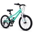 thumbnail image 1 of AVASTA Govet 20'' Kids Mountain Bike for 6-12 Years Old Boys Girls with Suspension Fork, 6 Speeds Drivetrain, Mint Green, 1 of 11