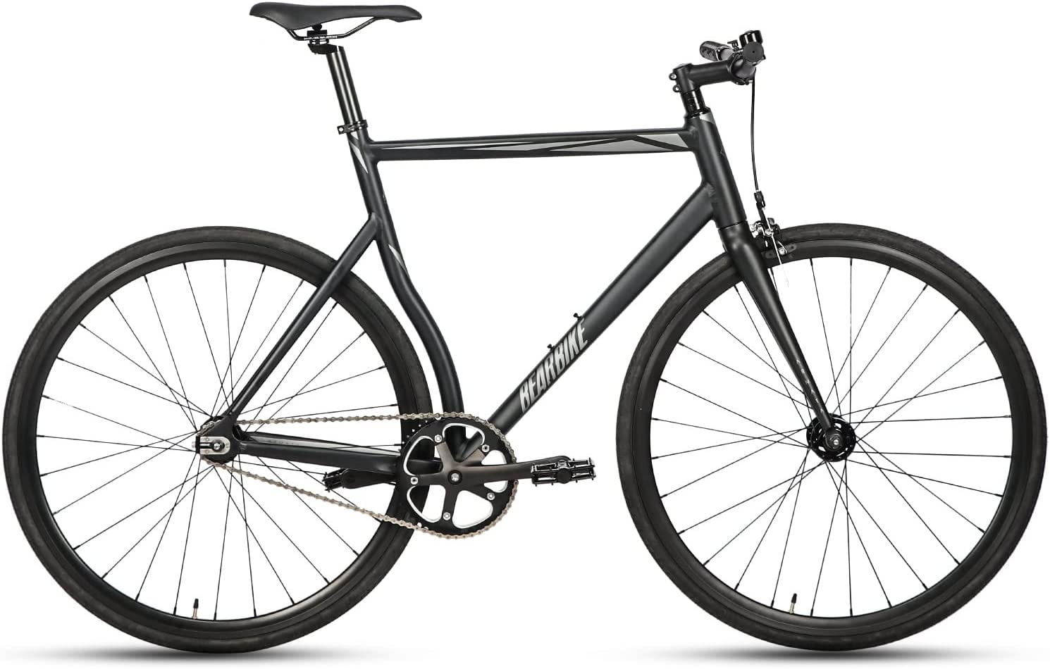 AVASTA Single Speed Fixed Gear Bike for Women and Men Light weihgt Aluminum Frame 50 Black