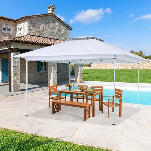 AVAWING 12x12 ft 39 lbs Pop-up Canopy Tent-Easy Setup & UV Protection for Outdoor Events, White