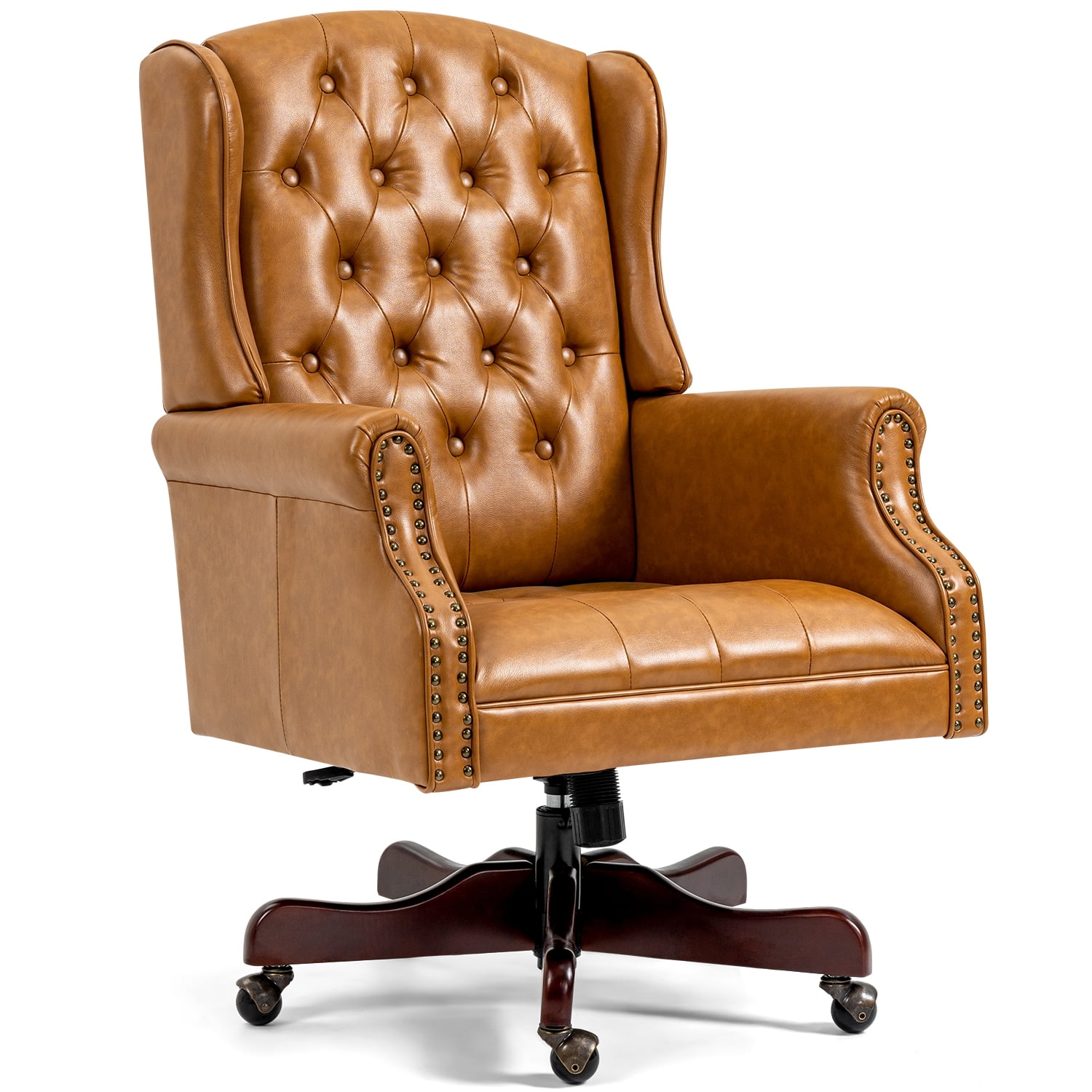 AVAWING Classic Boss Office Chair Wingback Traditional Chair High Back