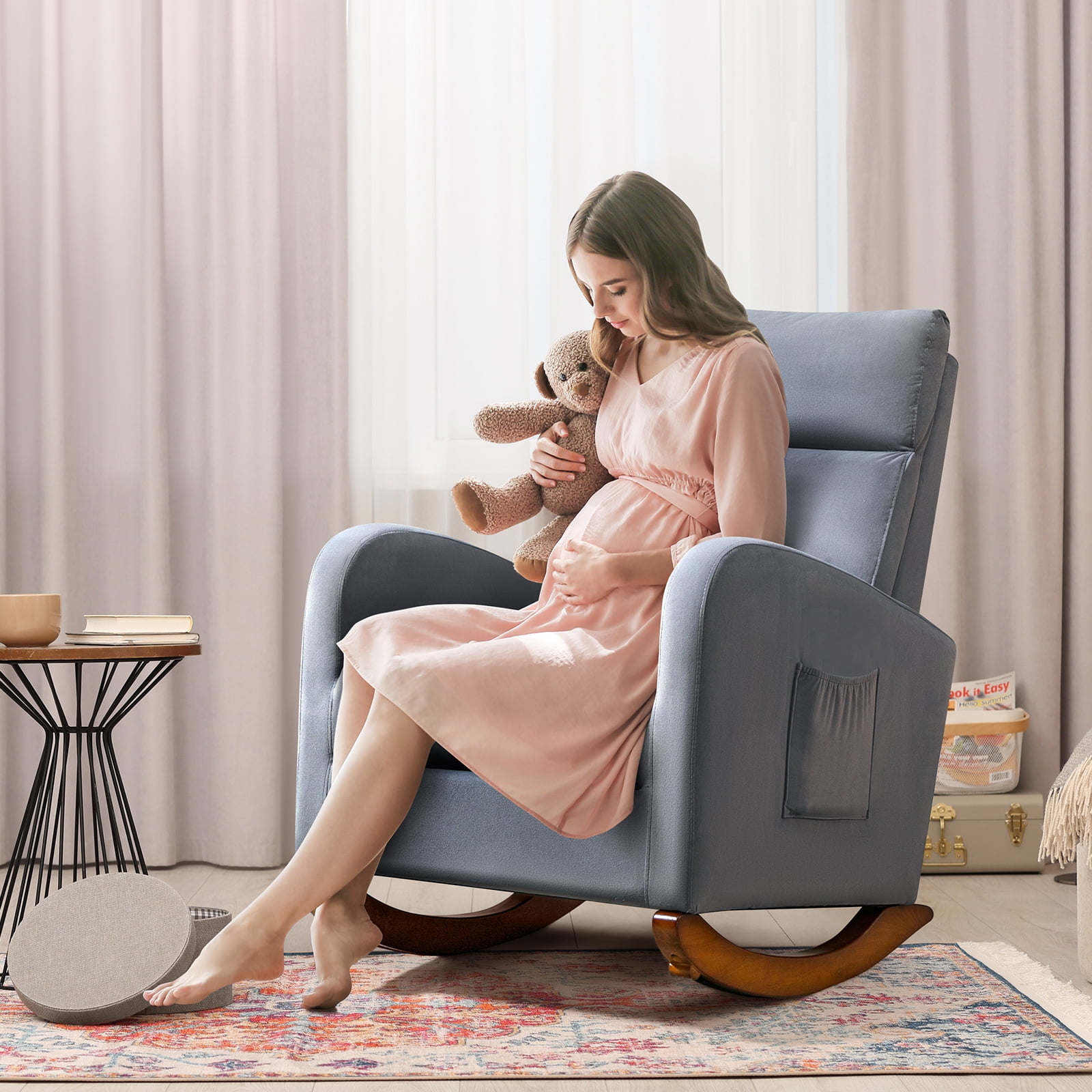 Upholstered rocking chairs for adults hotsell