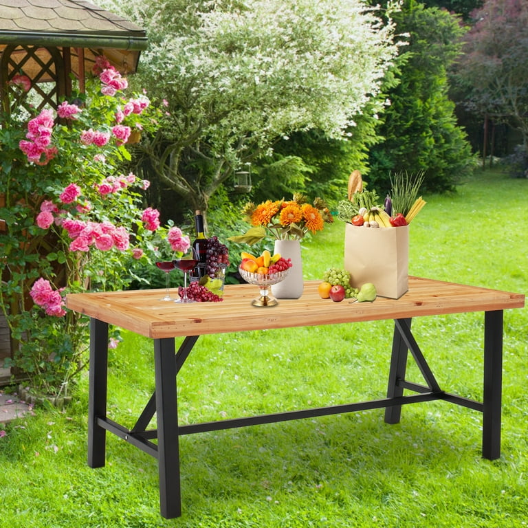 https://i5.walmartimages.com/seo/AVAWING-Outdoor-Wooden-Picnic-Dining-Coffee-Table-Iron-Legs-Premium-Fir-Wood-Patio-Farmhouse-Large-Garden-Park-Porch-Balcony-Deck-Natural_5bf8c254-ea6e-45c8-b629-d93986fa282c.06c3a4b8d0903fea512ae3547251beee.jpeg?odnHeight=768&odnWidth=768&odnBg=FFFFFF