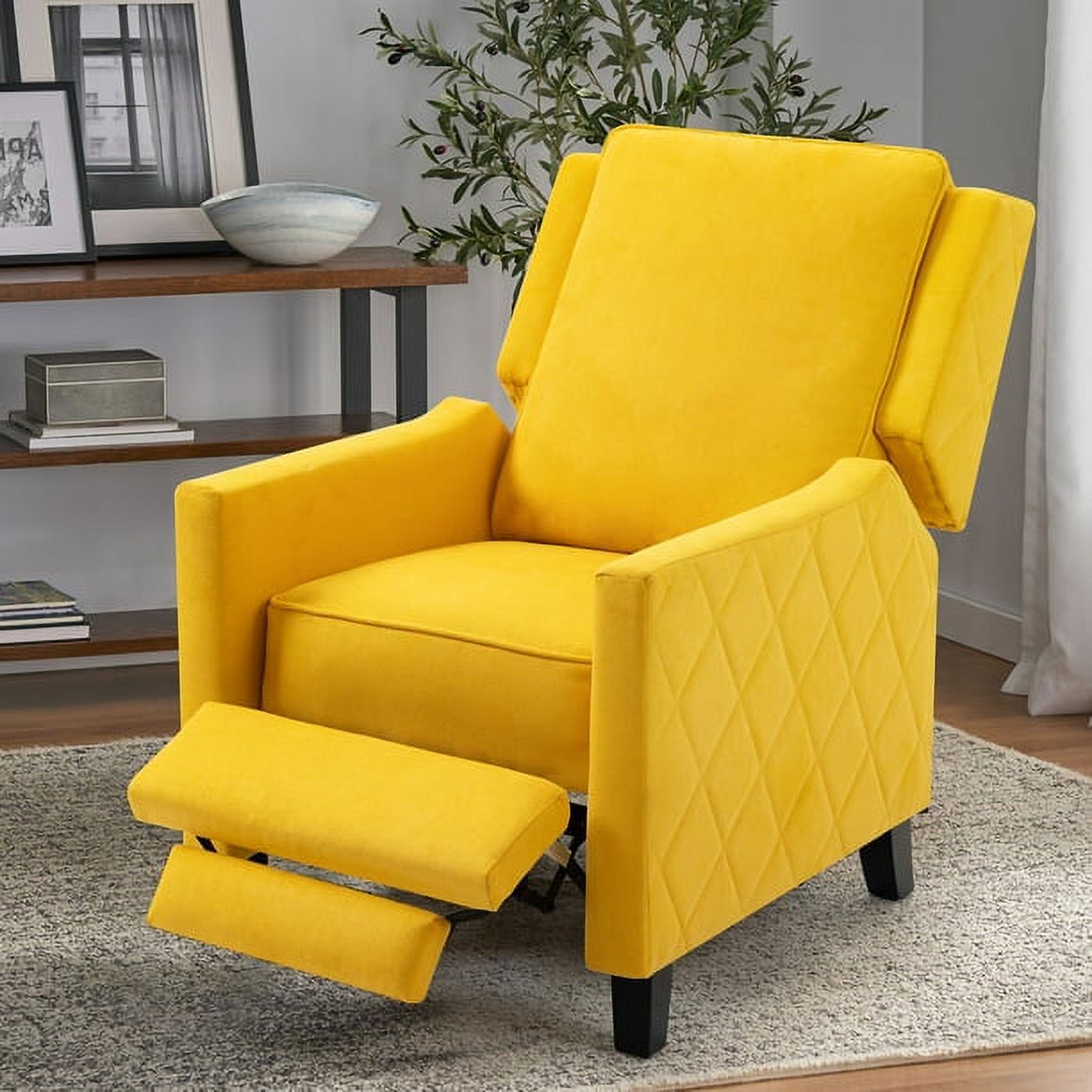 Better Homes and Gardens Pushback Recliner, Taupe Fabric Upholstery