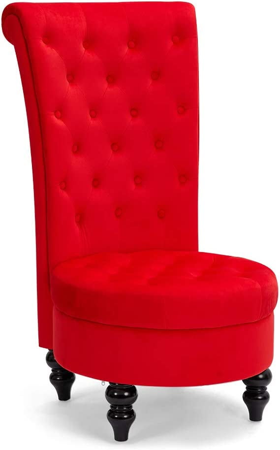 AVAWING Throne Royal Chair Set of 1 for Living Room, Button-Tufted ...