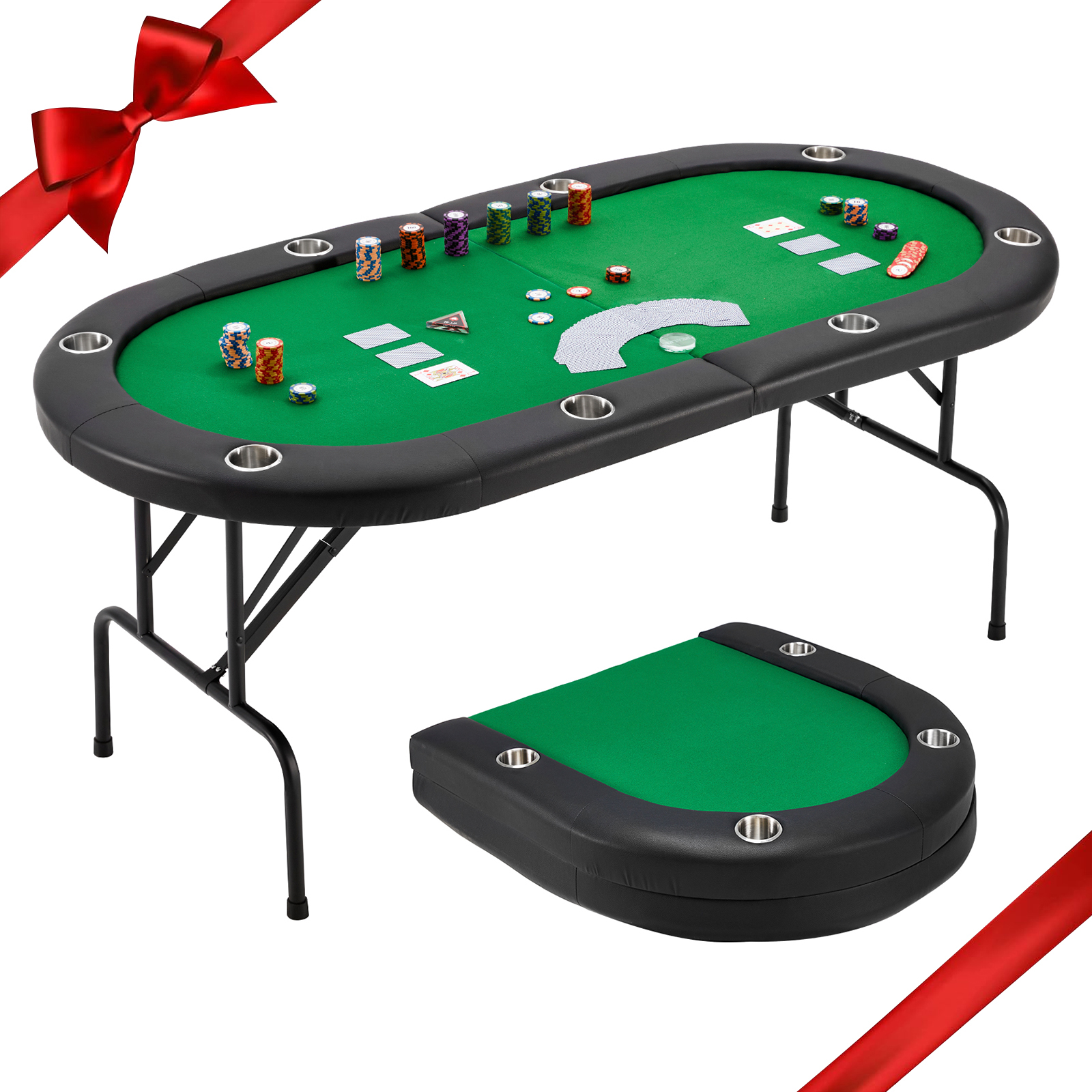 Barrington 10Player Poker Table, No Assembly Required