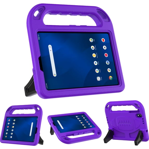 AVAWO Case for onn 8.1" Core Tablet (2026 Model only), Kids Friendly Soft Handle Stand Cover, Purple