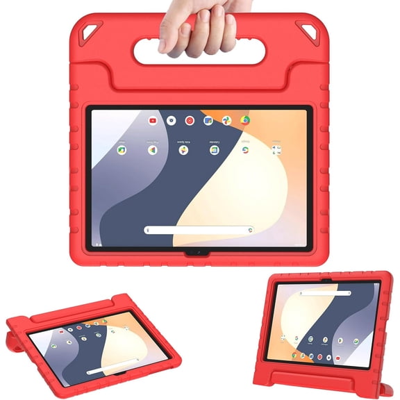 AVAWO Kids Case for Onn 10.1” Model 100135925 Tablet (4th Generation, 2024), Light Weight Shock Proof Handle Stand Case for Walmart Onn 10.1 inch Tablet (Just Fit 2024, 4 Gen),Red