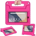 thumbnail image 1 of AVAWO Kids Case for Onn 7" 2024 Gen 4 (Model 100135924) Tablet (4th Generation, 2024), Light Weight Shock Proof Handle Stand Case for Walmart Onn 7 Tablet (Just Fit 7" 2024, 4 Gen),Rose, 1 of 9