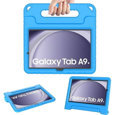AVAWO Kids Case for Samsung Galaxy Tab A9+/A9 Plus 11 Inch 2023 Case with Built-in Screen Protector, Light Weight Shock Proof Handle Stand Kids Friendly Cover for (SM-X210/X216/X218),Blue