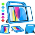 thumbnail image 1 of AVAWO Kids Case for New iPad (A16) 11th Generation 11 Inch 2025 & iPad 10th Generation 10.9" 2022 Cover with Built-in Screen Protector, Blue, 1 of 10