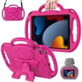 thumbnail image 1 of AVAWO Kids Case for iPad 10.2 9th & 8th & 7th Generation, iPad 10.2 2021/2020/2019 Case - with Shoulder Strap - Light Weight Shock Proof Handle Stand Kids Friendly Case for All iPad 10.2 inch, Pink, 1 of 10