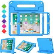 AVAWO Kids Case for iPad 9.7 2017/2018 & iPad Air 2 - Light Weight Shock Proof Convertible Handle Stand Friendly Kids Case for 9.7-inch iPad 5th & 6th Gen, iPad Air 1 & iPad Air 2 - Blue