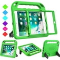 thumbnail image 1 of AVAWO Kids Case for iPad 9.7 2018/2017 & iPad Air 2 - [Built-in Screen Protector][Light Weight Handle] Shockproof Stand Case for iPad 9.7 inch 2018(6th Generation) / 2017(5th Gen) - Green, 1 of 11