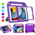 thumbnail image 1 of AVAWO Kids Case for iPad 9th/8th/7th Generation, iPad 10.2 case 2021/2020/2019 with Built-in Screen Protector, Shockproof Lightweight Handle Stand Kids Case for iPad 10.2 9th Generation - Purple, 1 of 8