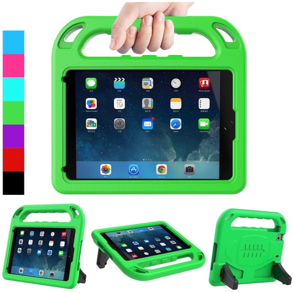 AVAWO Kids Case for iPad Mini 1 2 3 4 5 - Light Weight Shock Proof Handle Friendly Convertible Stand Kids Case for iPad Mini, Mini 5 (2019), Mini 4, iPad Mini 3rd Generation, Mini 2 Tablet - Green