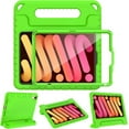 thumbnail image 1 of AVAWO Kids Case for iPad Mini 7 (A17 Pro) 2024 8.3 inch, Mini 6 2021 with Built-in Screen Protector, Shockproof Lightweight Handle Stand Cover, Green, 1 of 9