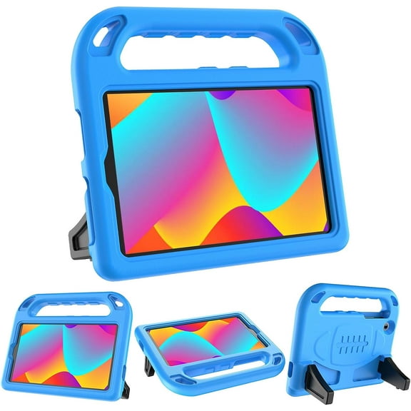 AVAWO for TCL Tab 8 LE (9137w) / WiFi (9132x) 2023 Case for Kids, Boys and Girls EVA Handle Stand Shockproof Cover - Blue
