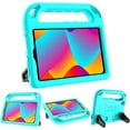 thumbnail image 1 of AVAWO for TCL Tab 8 LE (9137w) / WiFi (9132x) 2023 Case for Kids, Boys and Girls EVA Handle Stand Shockproof Cover - Cyan, 1 of 7