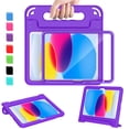 thumbnail image 1 of AVAWO Kids Case for New iPad (A16) 11th Generation 11 Inch 2025 & iPad 10th Generation 10.9" 2022 with Built-in Screen Protector Durable Shockproof Lightweight Handle Cover, Purple, 1 of 10