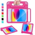 thumbnail image 1 of AVAWO Kids Case for New iPad (A16) 11th Generation 11 Inch 2025 & iPad 10th Generation 10.9" 2022 with Built-in Screen Protector Durable Shockproof Lightweight Handle Cover, Rose, 1 of 11