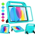 thumbnail image 1 of AVAWO Kids Case for New iPad (A16) 11th Generation 11 Inch 2025 & iPad 10th Generation 10.9" 2022 Cover with Built-in Screen Protector, Cyan, 1 of 8