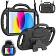 thumbnail image 1 of AVAWO Kids Case for iPad (A16) 11th Generation 11 Inch 2025 & iPad 10th Generation 10.9" 2022 & Air (M3/M2) 2025/2024 Cover with Shoulder Strap,Black, 1 of 9