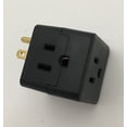 thumbnail image 1 of AVB Cable LA-21 AVB Cable 3 way Grounded Outlet (Black)| Zack Electronics, 1 of 1