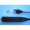 thumbnail image 1 of AVB Cable PC-8FT-EXT3-BK Flat 3Cond. Extension Cord w/3 Outlets, Bk 8', 1 of 1