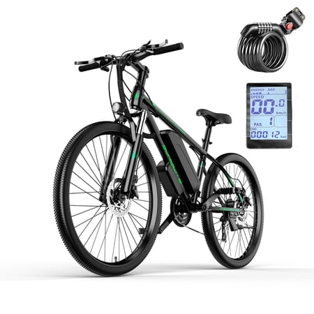 AVBDJOY Electric Mountain Bikes for Adults, 26-Inch Electric Bicycle