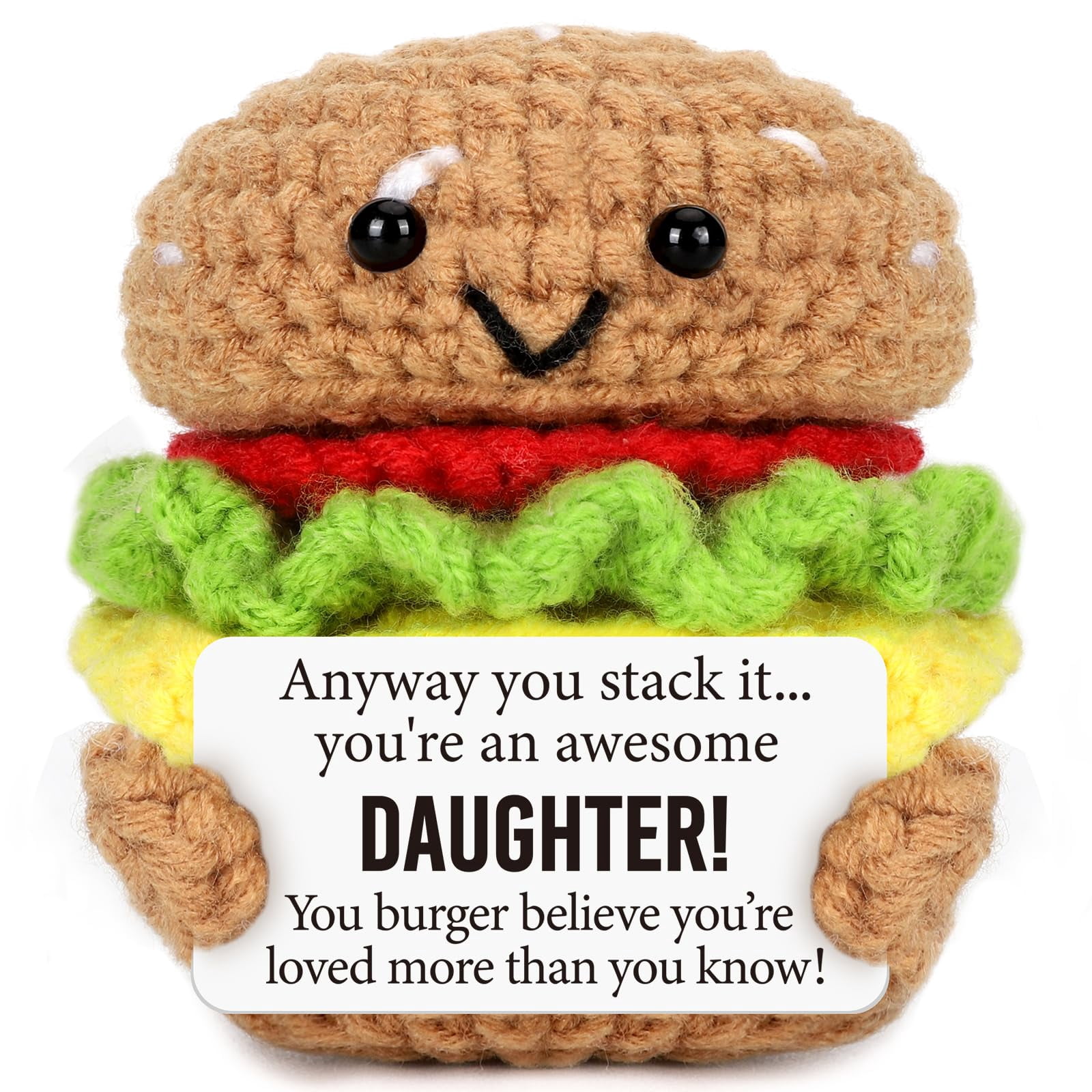Handmade Crochet Sloth Plush - Inspirational Emotional Support Gift, Positive Mental Health Reminder
