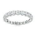 thumbnail image 1 of AVDAN 3mm Round Moissanite Diamond Women Wedding Stackable Ring 925 Sterling Silver, 1 of 7