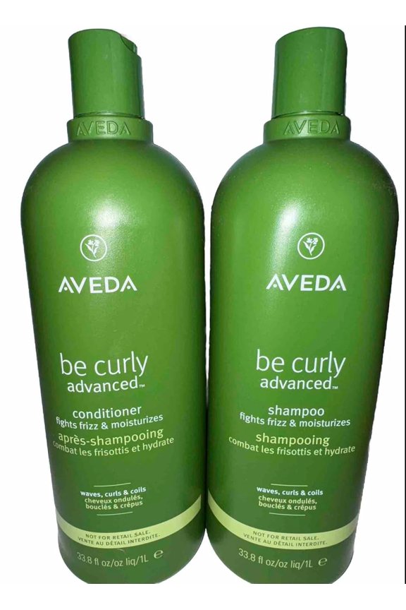 Be Curly Advanced Shampoo and Conditioner Liter Set Duo 33.8oz