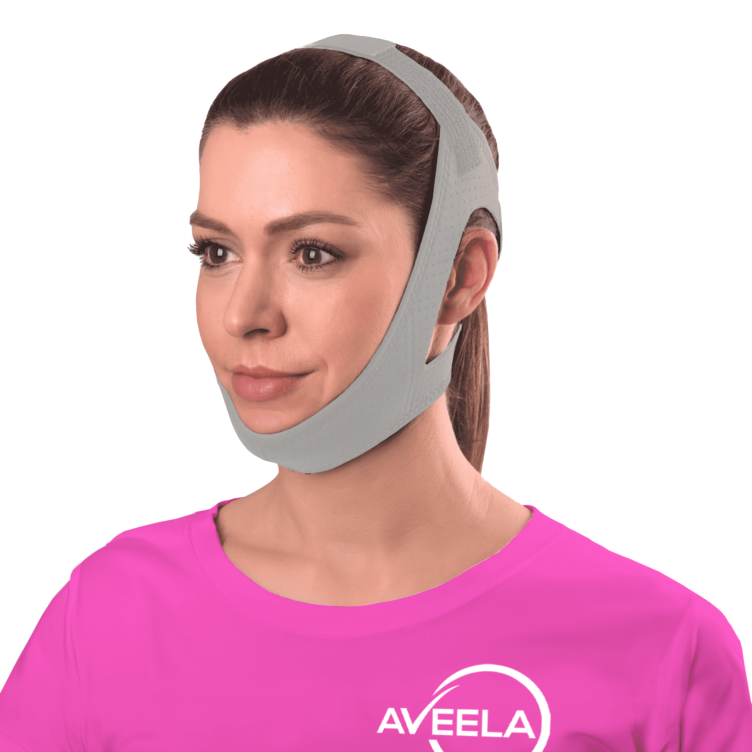 AVEELA Adjustable Chin Strap for Snoring, Sleeping & CPAP Therapy Gray