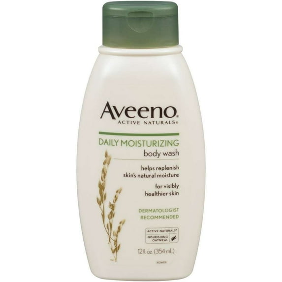 AVEENO Active Naturals Daily Moisturizing Body Wash 12 oz Pack of 8