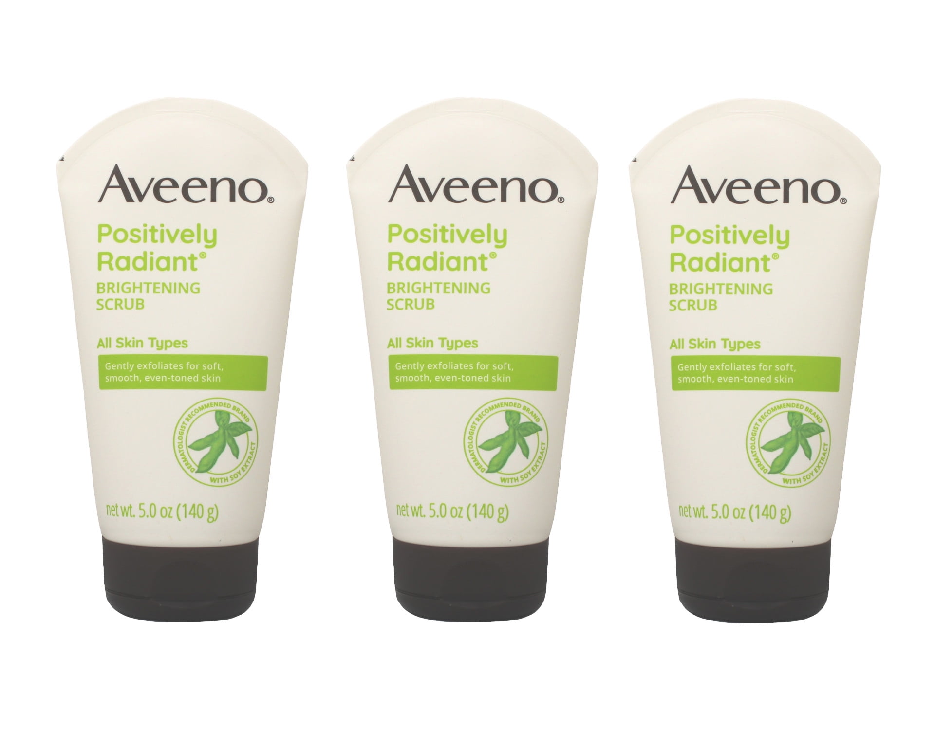 AVEENO Active Naturals Skin Brightening Daily Scrub 5 oz (Pack of 3)