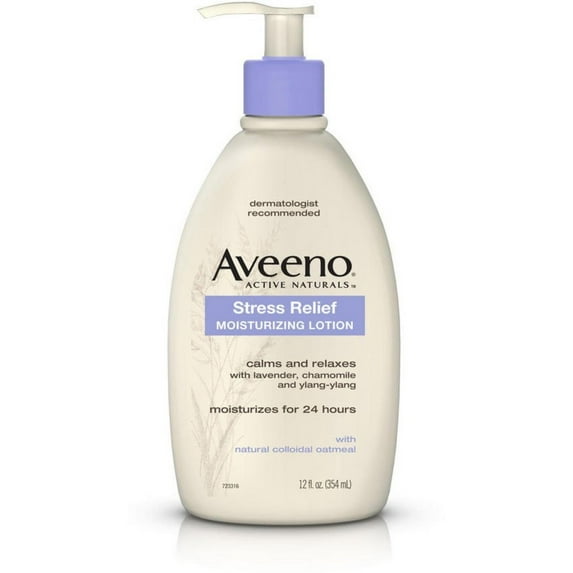 AVEENO Active Naturals Stress Relief Moisturizing Lotion 12 oz (Pack of 2)