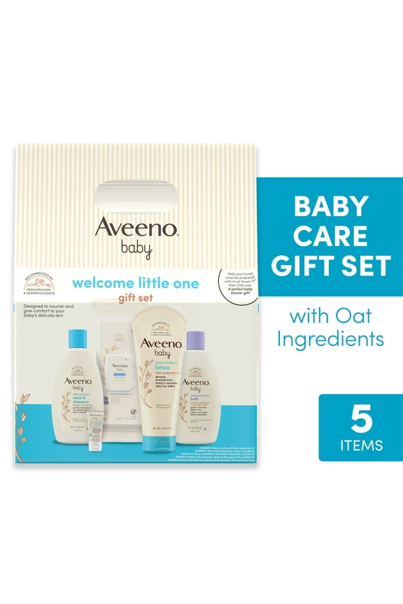 Baby Welcome Little One Gift Set, Nourishing Oat, 5 items