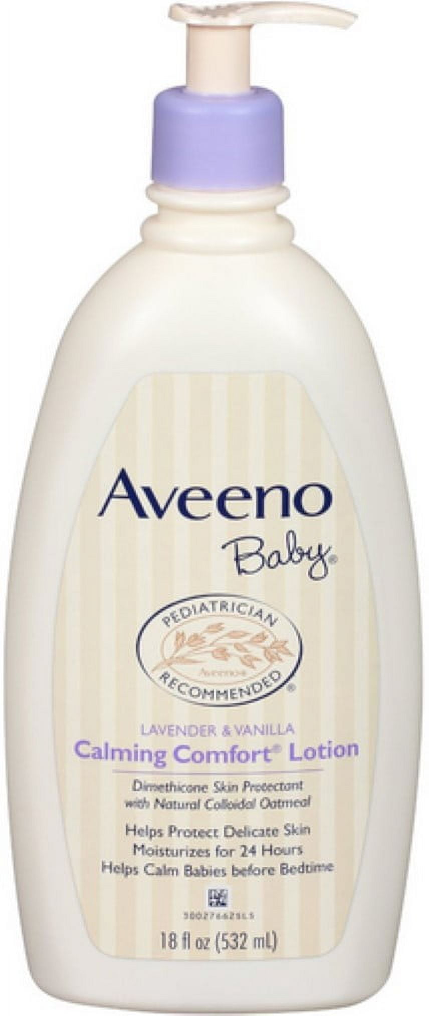 AVEENO Baby Calming Comfort Lotion, Lavender and Vanilla, 18 oz