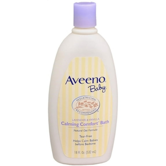 AVEENO Baby Lavender & Vanilla Calming Comfort Bath 18 oz (Pack of 6)