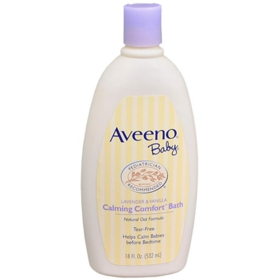 AVEENO Baby Lavender & Vanilla Calming Comfort Bath 18 oz (Pack of 6)