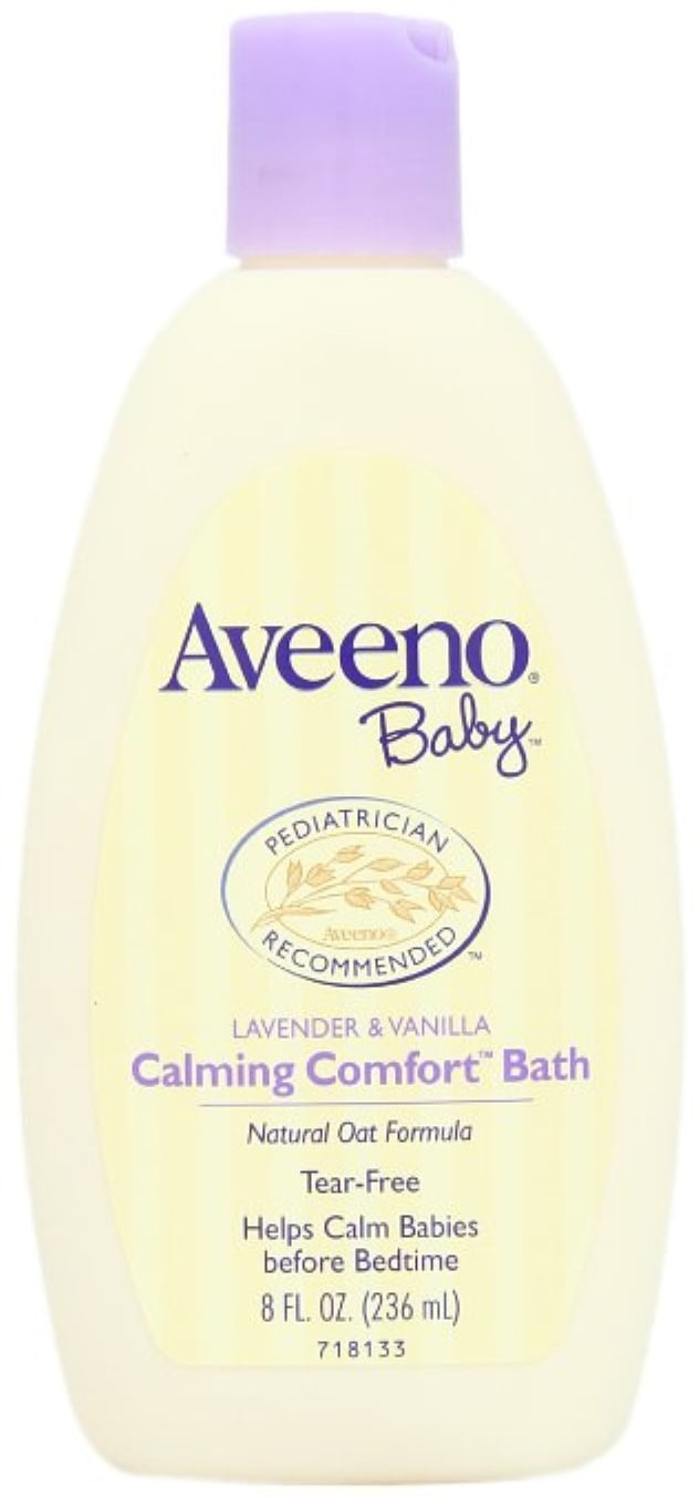 Aveeno Baby Calming Comfort Bath Lavender & Vanilla 8 fl oz product package