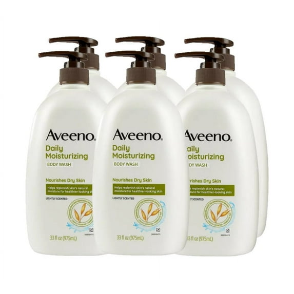 AVEENO Daily Moisturizing Body Wash 33 oz (Pack of 6)